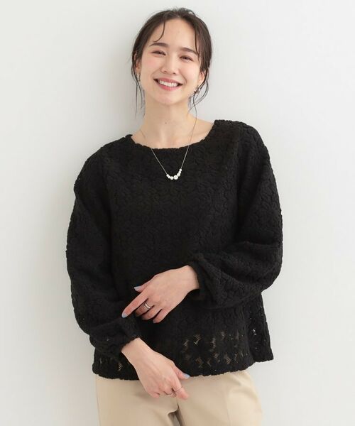 SHOO・LA・RUE / シューラルー シャツ・ブラウス | お花起毛レーストップス | 詳細5