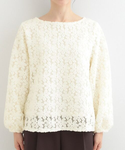 SHOO・LA・RUE / シューラルー シャツ・ブラウス | お花起毛レーストップス | 詳細9