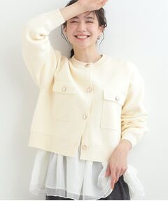 SHOO・LA・RUE / シューラルー カーディガン・ボレロ | 金ボタンがアクセント ニットジャケット