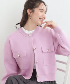 SHOO・LA・RUE / シューラルー カーディガン・ボレロ | 金ボタンがアクセント ニットジャケット