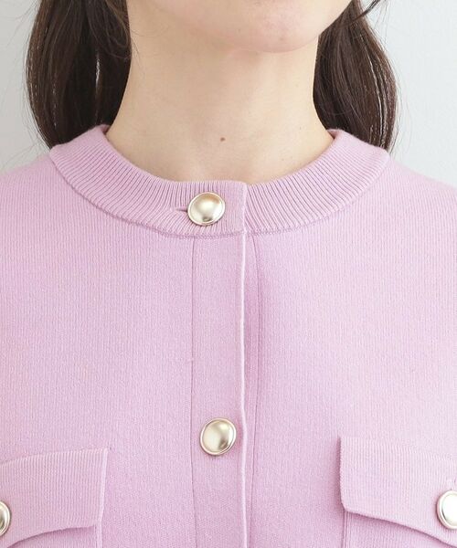 SHOO・LA・RUE / シューラルー カーディガン・ボレロ | 金ボタンがアクセント ニットジャケット | 詳細16