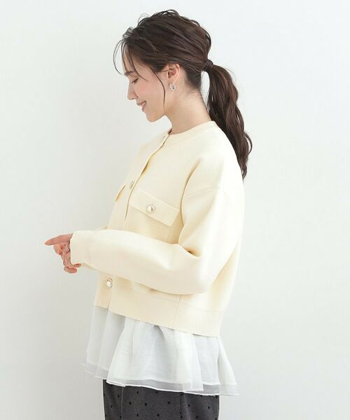 SHOO・LA・RUE / シューラルー カーディガン・ボレロ | 金ボタンがアクセント ニットジャケット | 詳細2