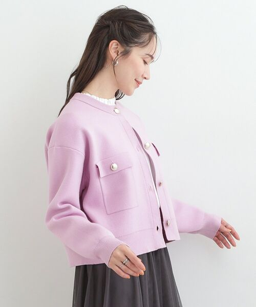 SHOO・LA・RUE / シューラルー カーディガン・ボレロ | 金ボタンがアクセント ニットジャケット | 詳細6