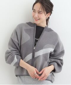 SHOO・LA・RUE / シューラルー カーディガン・ボレロ | ダブルZIP柄カーディガン