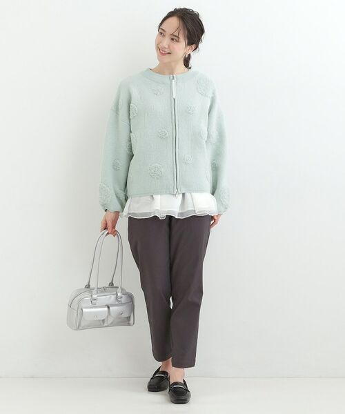 SHOO・LA・RUE / シューラルー カーディガン・ボレロ | ダブルZIP柄カーディガン | 詳細7