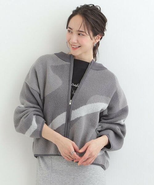 SHOO・LA・RUE / シューラルー カーディガン・ボレロ | ダブルZIP柄カーディガン | 詳細9