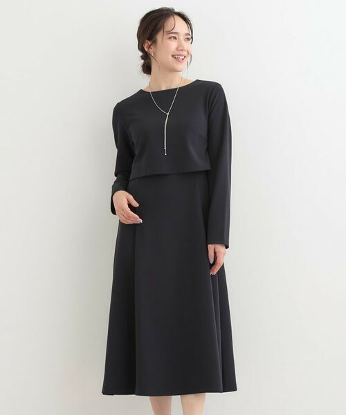 SHOO・LA・RUE / シューラルー ロング・マキシ丈ワンピース | 【S-LL】コーデに迷わずきちんと決まる セットアップ風ワンピース | 詳細5