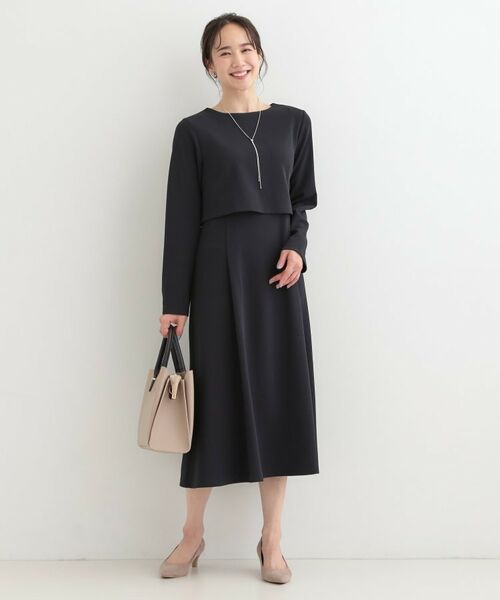 SHOO・LA・RUE / シューラルー ロング・マキシ丈ワンピース | 【S-LL】コーデに迷わずきちんと決まる セットアップ風ワンピース | 詳細7