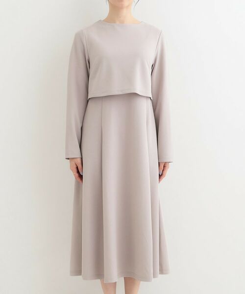 SHOO・LA・RUE / シューラルー ロング・マキシ丈ワンピース | 【S-LL】コーデに迷わずきちんと決まる セットアップ風ワンピース | 詳細9
