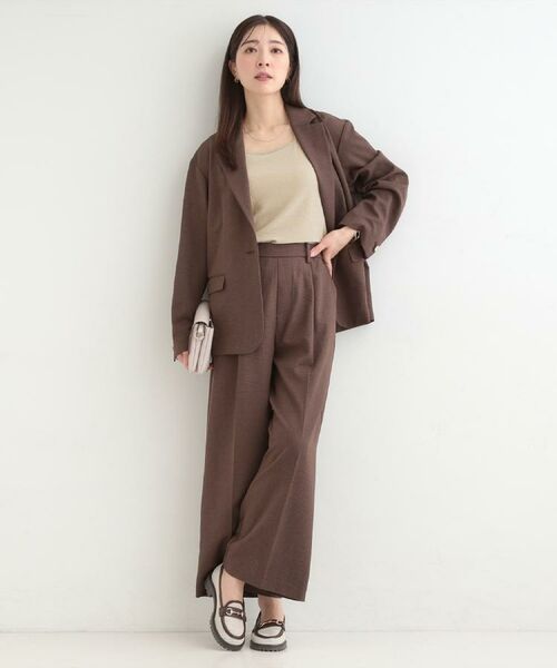 SHOO・LA・RUE / シューラルー パンツ | 【洗濯機可/セットアップ可/UV/SS-LL】きちんとリラックス きれい見えワイドパンツ | 詳細24