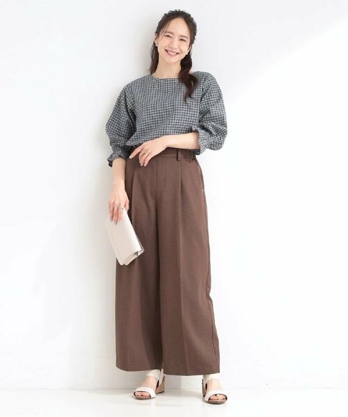 SHOO・LA・RUE / シューラルー パンツ | 【洗濯機可/セットアップ可/UV/SS-LL】きちんとリラックス きれい見えワイドパンツ | 詳細27