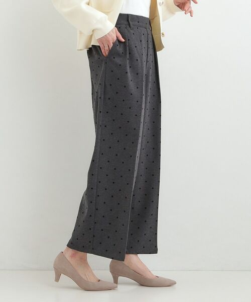 SHOO・LA・RUE / シューラルー パンツ | 【S-LL】フロッキードットワイドパンツ | 詳細10