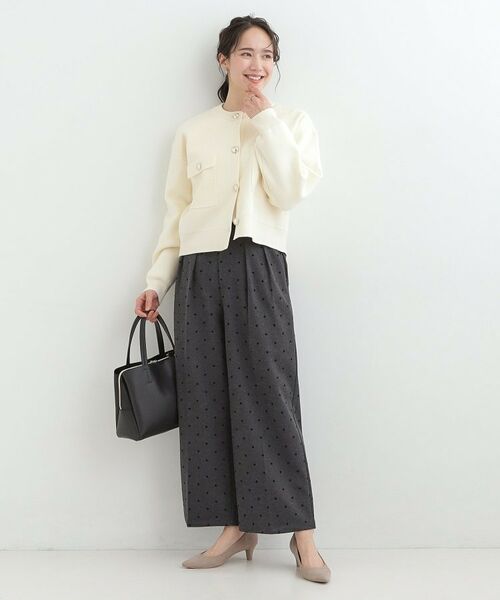 SHOO・LA・RUE / シューラルー パンツ | 【S-LL】フロッキードットワイドパンツ | 詳細11