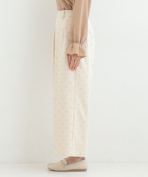 SHOO・LA・RUE / シューラルー パンツ | 【S-LL】フロッキードットワイドパンツ | 詳細14
