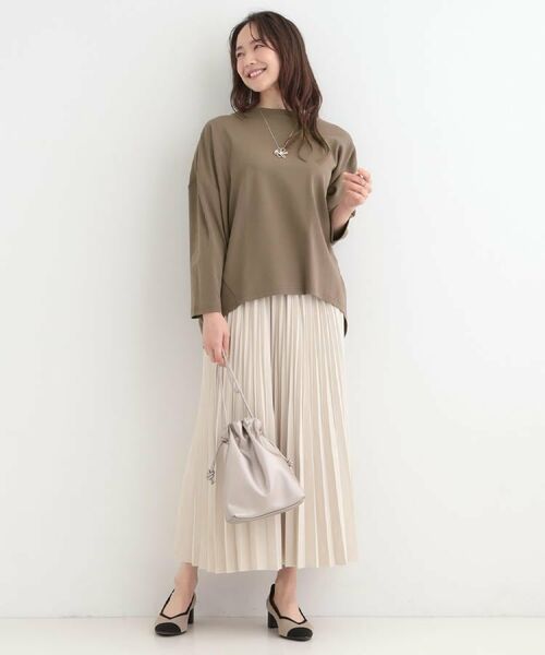 SHOO・LA・RUE / シューラルー ロング・マキシ丈スカート | 【洗濯機可/S-LL】きれいめにもカジュアルにも スエードライク プリーツスカート | 詳細20