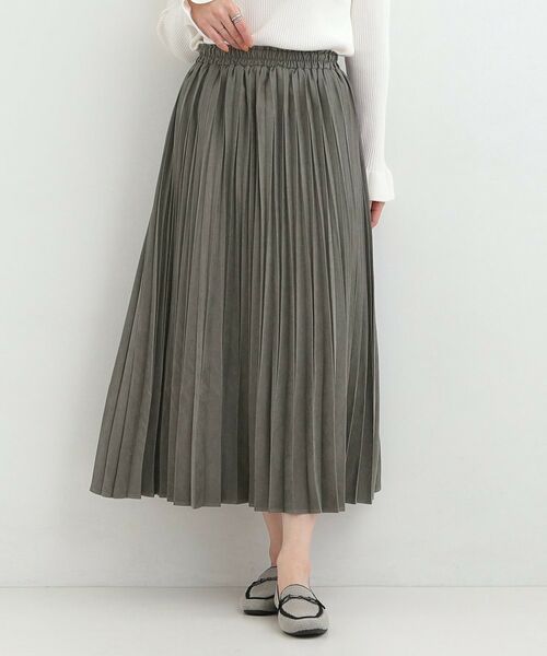 SHOO・LA・RUE / シューラルー ロング・マキシ丈スカート | スウェードライクプリーツスカート | 詳細5