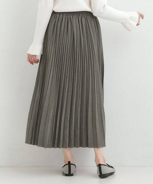 SHOO・LA・RUE / シューラルー ロング・マキシ丈スカート | スウェードライクプリーツスカート | 詳細6