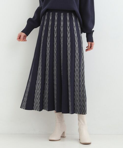 SHOO・LA・RUE / シューラルー ロング・マキシ丈スカート | 【セットアップ可／S－LL】新色追加 女性らしさ際立つ 洗えるもちもちニットスカート | 詳細5