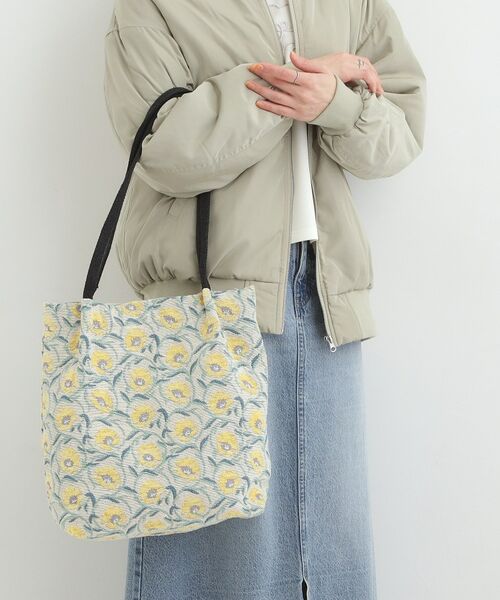 SHOO・LA・RUE / シューラルー トートバッグ | 【インド製】ジャガードトートバッグ（イエロー(432)）