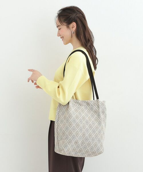 SHOO・LA・RUE / シューラルー トートバッグ | 【インド製】ジャガードトートバッグ（ベージュ(452)）