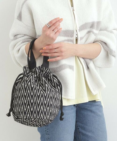 SHOO・LA・RUE / シューラルー トートバッグ | 【インド製】ジャガード巾着バッグ | 詳細1