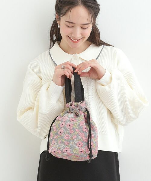 SHOO・LA・RUE / シューラルー トートバッグ | 【インド製】ジャガード巾着バッグ | 詳細5