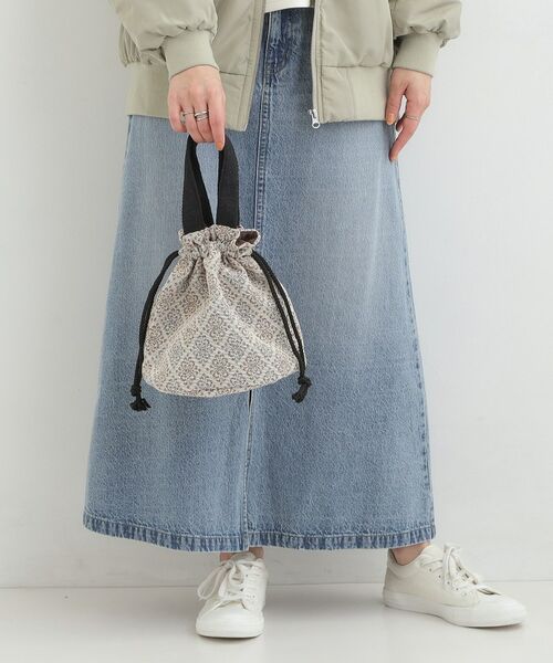 SHOO・LA・RUE / シューラルー トートバッグ | 【インド製】ジャガード巾着バッグ | 詳細7