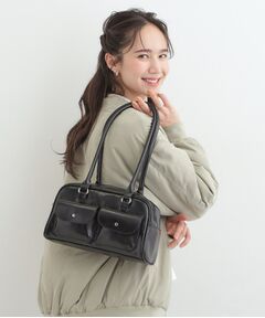 SHOO・LA・RUE / シューラルー ボストンバッグ | フラップポケット横長ボストンバッグ