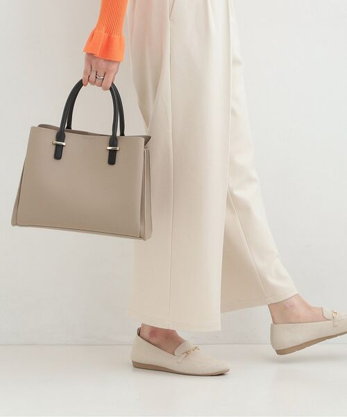 SHOO・LA・RUE / シューラルー トートバッグ | 一枚革風三層トートバッグ（ベージュ(552)）