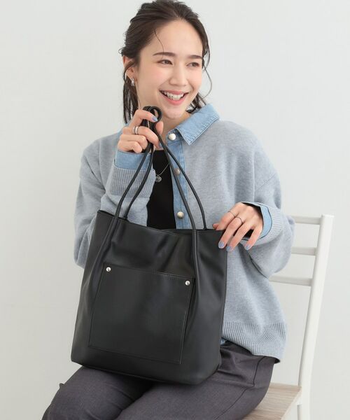 SHOO・LA・RUE / シューラルー トートバッグ | つまみハンドルトートバッグ(ブラック(019))