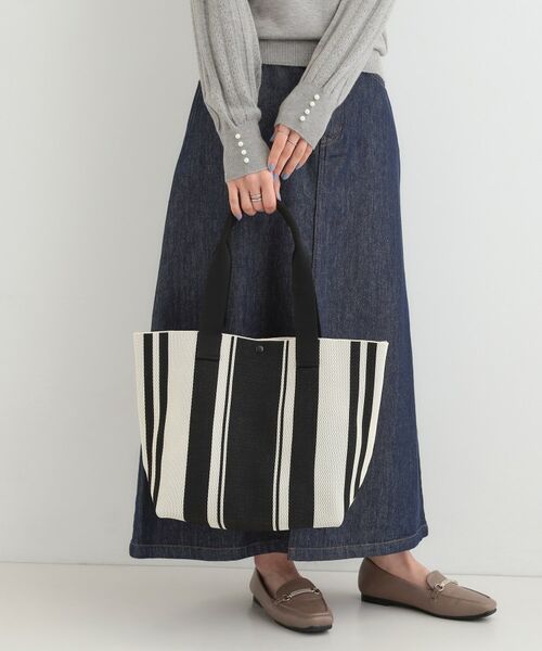 SHOO・LA・RUE / シューラルー トートバッグ | ニットトートバッグ（ブラック(119)）