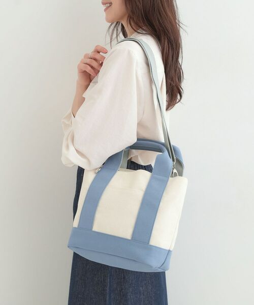 SHOO・LA・RUE / シューラルー トートバッグ | 配色キャンバストートバッグ | 詳細5