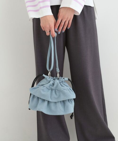 SHOO・LA・RUE / シューラルー ショルダーバッグ | デニム巾着ショルダーバッグ | 詳細3