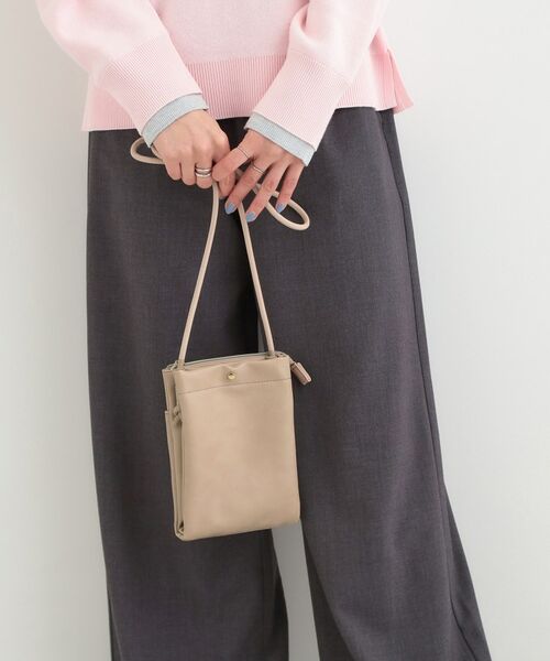 SHOO・LA・RUE / シューラルー ショルダーバッグ | 2層ミニショルダーバッグ（ライトベージュ(051)）