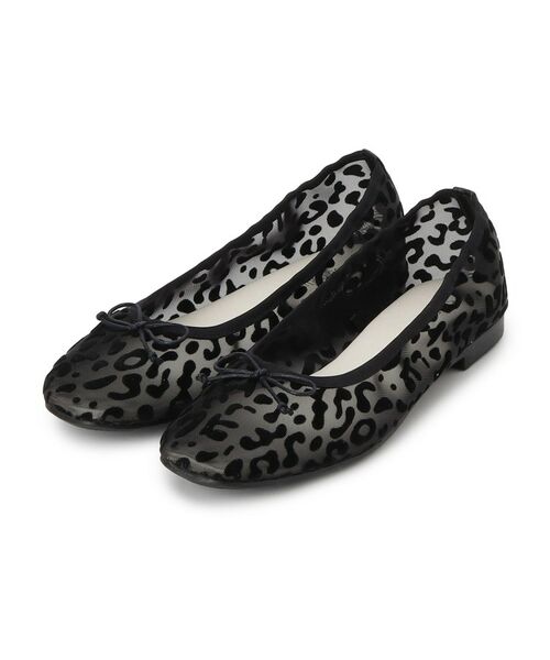 SHOO・LA・RUE / シューラルー フラットシューズ | 【ふかふか】シャーリングバレエシューズ(ブラック(119))