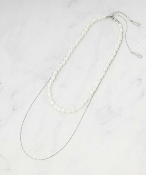 SHOO・LA・RUE / シューラルー ネックレス・ペンダント・チョーカー | 【3WAY】フェイクパールネックレス（シルバー(006)）