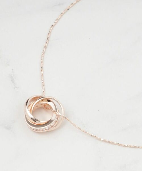 SHOO・LA・RUE / シューラルー ネックレス・ペンダント・チョーカー | 【2WAY】キラキラリングネックレス（ピンクゴールド(005)）