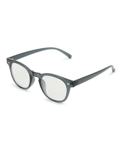 SHOO・LA・RUE / シューラルー サングラス・メガネ | 【ブルーライトカット】ベーシックフレームメガネ（グレー(012)）