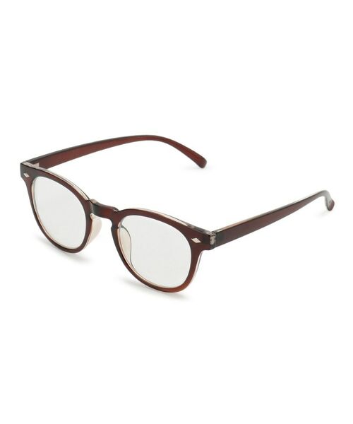 SHOO・LA・RUE / シューラルー サングラス・メガネ | 【ブルーライトカット】ベーシックフレームメガネ（ブラウン(043)）