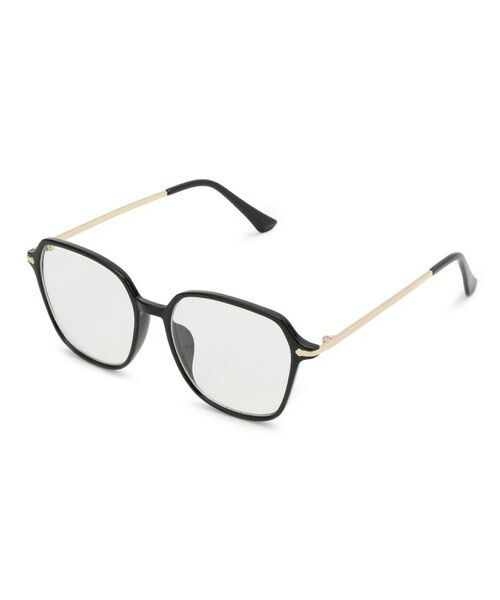 SHOO・LA・RUE / シューラルー サングラス・メガネ | 【ブルーライトカット】ビッグフレームメガネ（ブラック(019)）