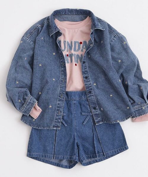 SHOO・LA・RUE / シューラルー デニムパンツ | 【100-150cm】デニムスカパン | 詳細9