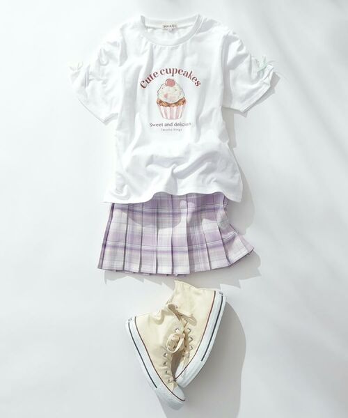 SHOO・LA・RUE / シューラルー ミニ・ひざ丈スカート | 【100-150cm】ラメプリーツスカート | 詳細10