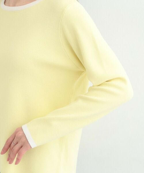SHOO・LA・RUE / シューラルー ニット・セーター | 【洗濯機可/S-LL/アンサンブル可】すっきりと好印象 配色クルーネックニット | 詳細23