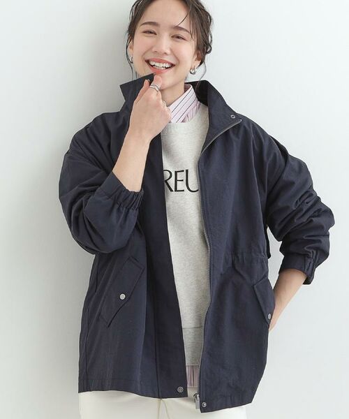 SHOO・LA・RUE / シューラルー レザーブルゾン・ジャケット | 【防花粉/S-LL】ウエストマークですっきり見え　軽やかスタンドブルゾン | 詳細24