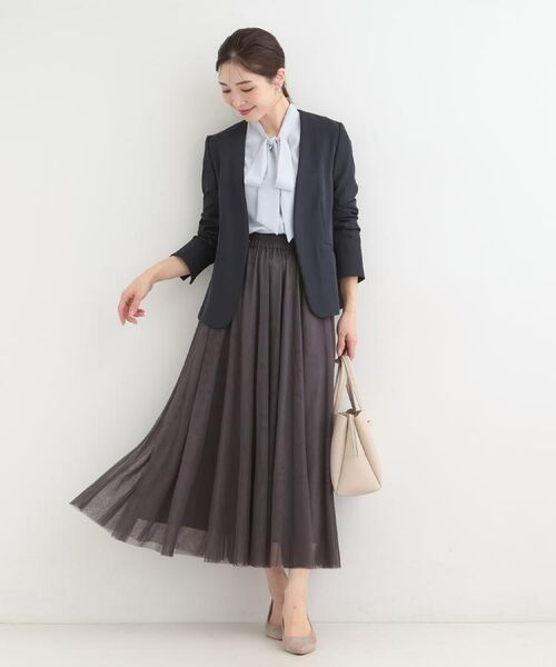SHOO・LA・RUE / シューラルー ノーカラージャケット | 【洗濯機可/UV/SS-3L】すっきり好印象 ノーカラージャケット | 詳細23