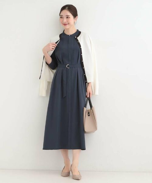 SHOO・LA・RUE / シューラルー ロング・マキシ丈ワンピース | 【洗濯機可/接触冷感/UV】ONOFF使える ウエストタックワンピース | 詳細18