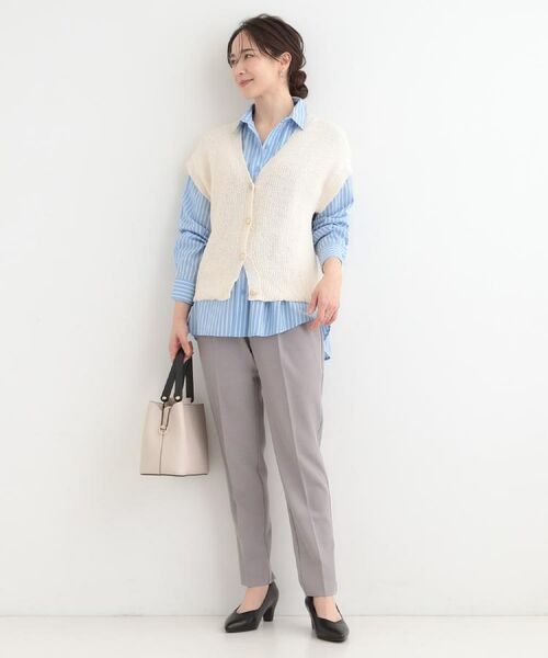 SHOO・LA・RUE / シューラルー パンツ | 【SS-LL/洗濯機可/UV】洗濯後しわになりにくい 2タックテーパードパンツ | 詳細23