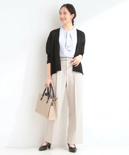 SHOO・LA・RUE / シューラルー パンツ | 【通勤/UV/セットアップ可/洗濯機可】センタープレスできちんと見え ベルト付きワイドパンツ | 詳細27