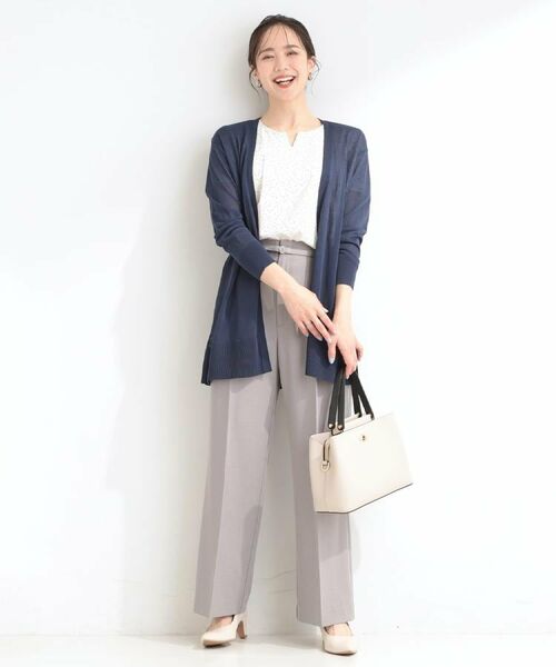 SHOO・LA・RUE / シューラルー パンツ | 【通勤/UV/セットアップ可/洗濯機可】センタープレスできちんと見え ベルト付きワイドパンツ | 詳細28