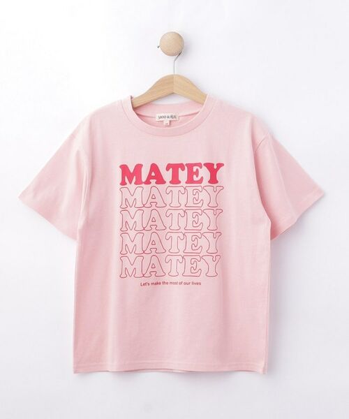 SHOO・LA・RUE / シューラルー Tシャツ | 【100-150cm】プリントロゴTシャツ（ライトピンク(070)）